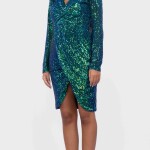 short sequins dress